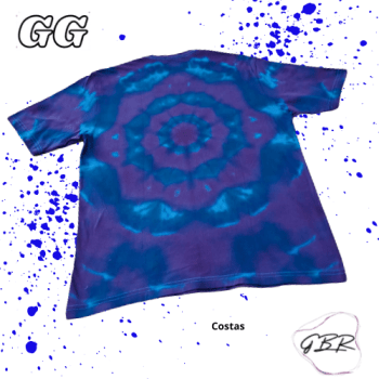Camiseta Tie Dye Purpleblue Mandala