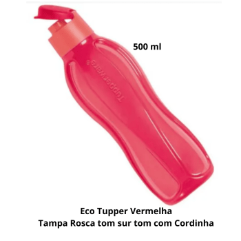 Garrafa Eco Tupper Tupperware® 500ml Vermelha
